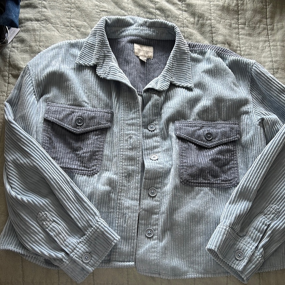 Corduroy cropped jacket - Picture 1 of 1